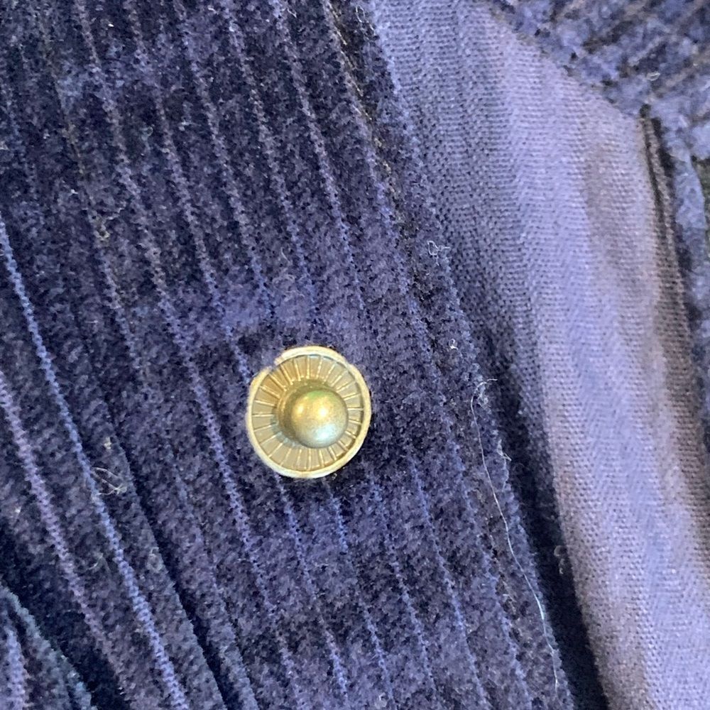 American Eagle Navy Corduroy Shirt - Picture 8 of 13